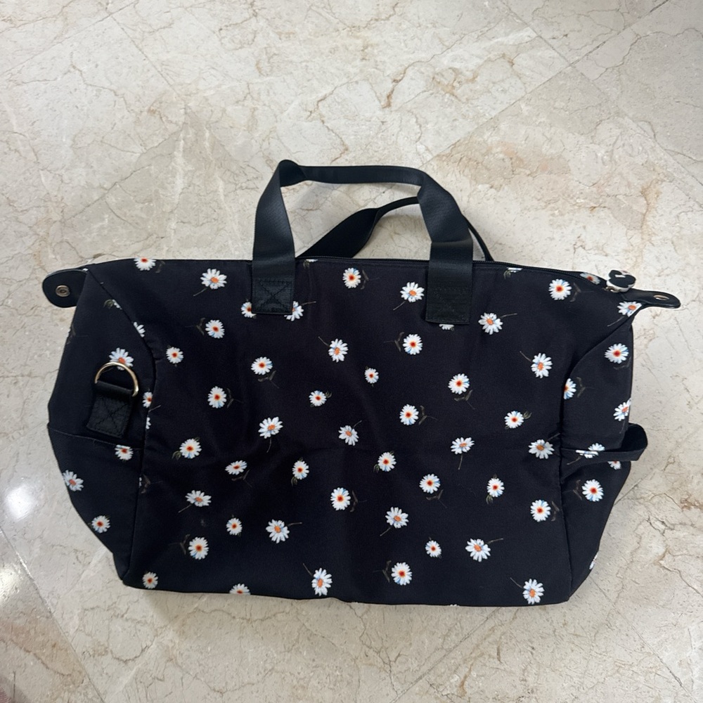alice + olivia Floral Black Tote Bag